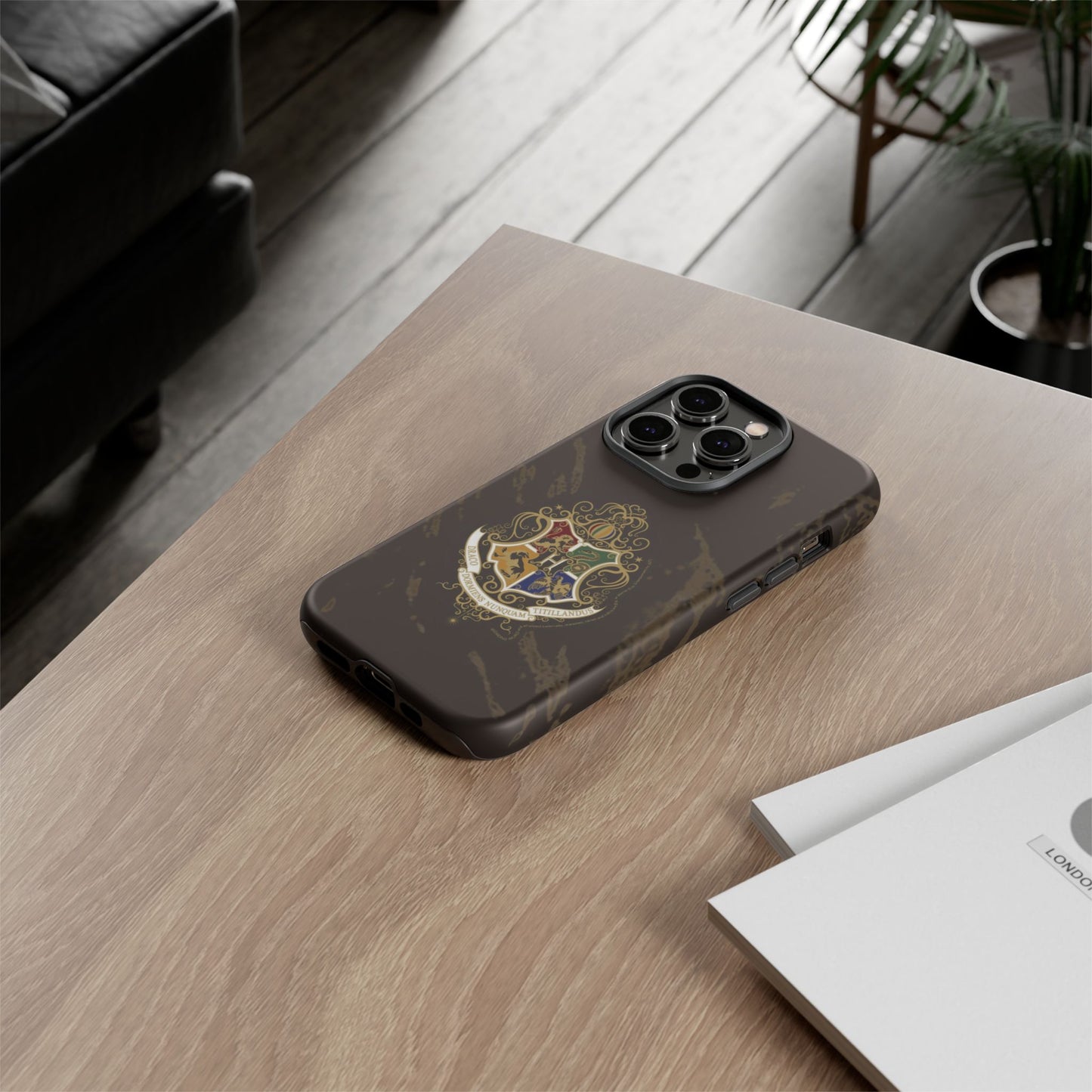 Phone Case - Harry Potter Hogwarts Class with 4 Team Symbols, Gryffindor, Hufflepuff, Ravenclaw, Slytherin
