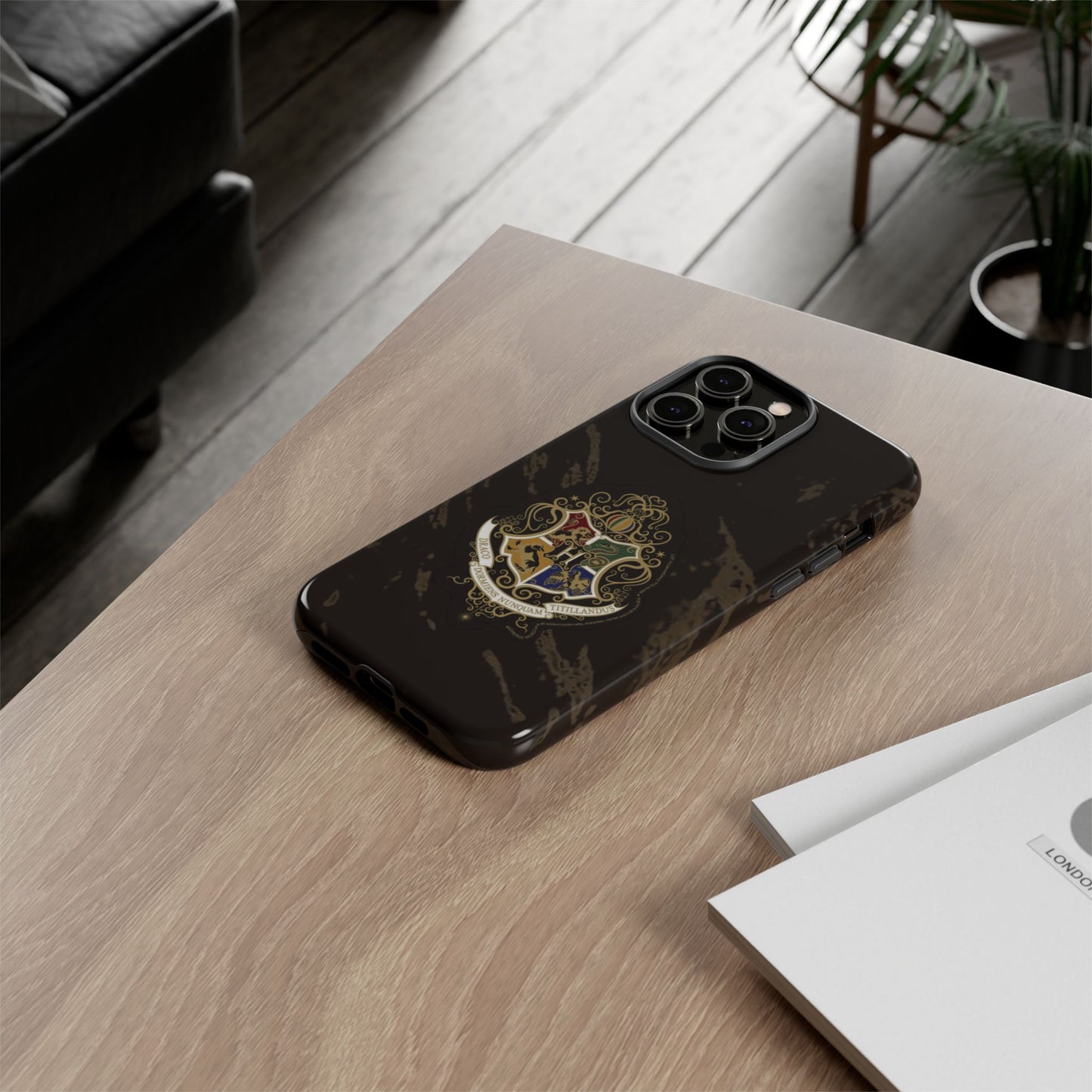 Phone Case - Harry Potter Hogwarts Class with 4 Team Symbols, Gryffindor, Hufflepuff, Ravenclaw, Slytherin
