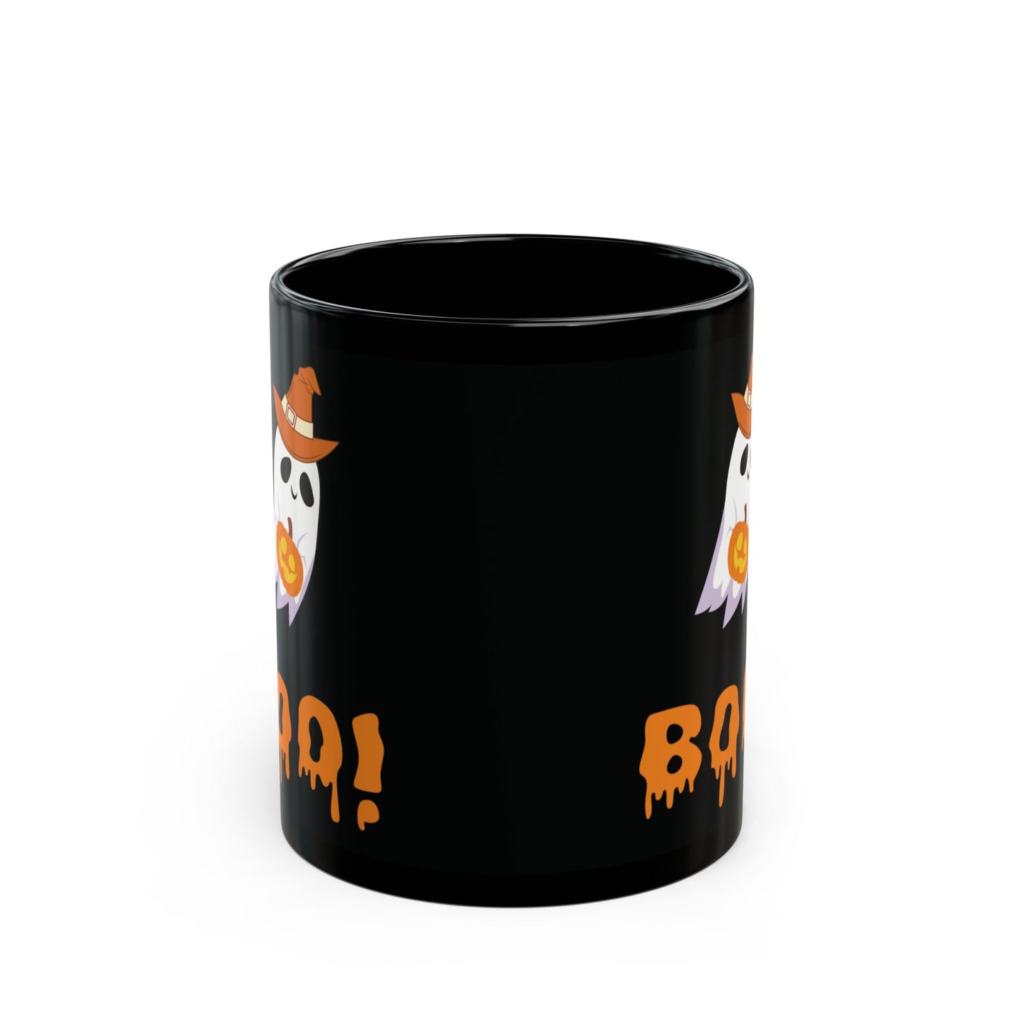 Halloween Ghost Mug, Spooky Ceramic Cup for Coffee Lovers, Boo! Design for October Decor, Fun Gift for Kids & Adults