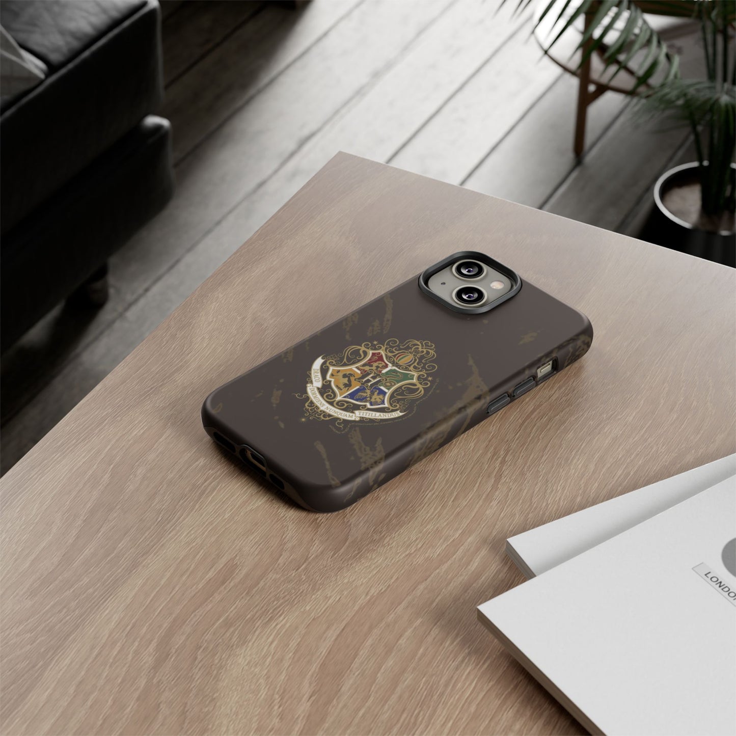 Phone Case - Harry Potter Hogwarts Class with 4 Team Symbols, Gryffindor, Hufflepuff, Ravenclaw, Slytherin