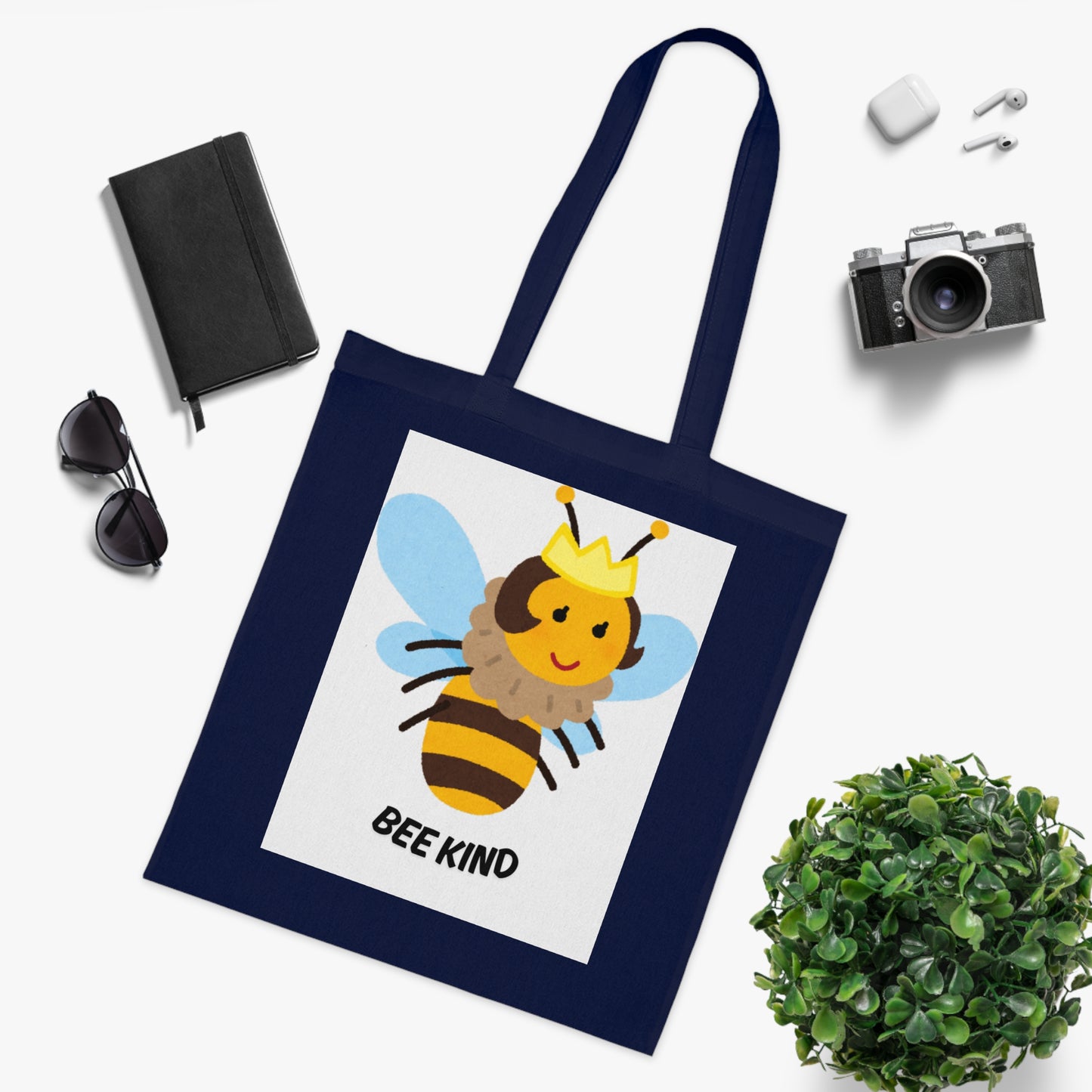 Bee Kind Cotton Tote Bag | Eco-Friendly Shopper, Bee Lover Gift, Reusable Grocery Bag, Cute Teacher Tote, Fun Beach Bag