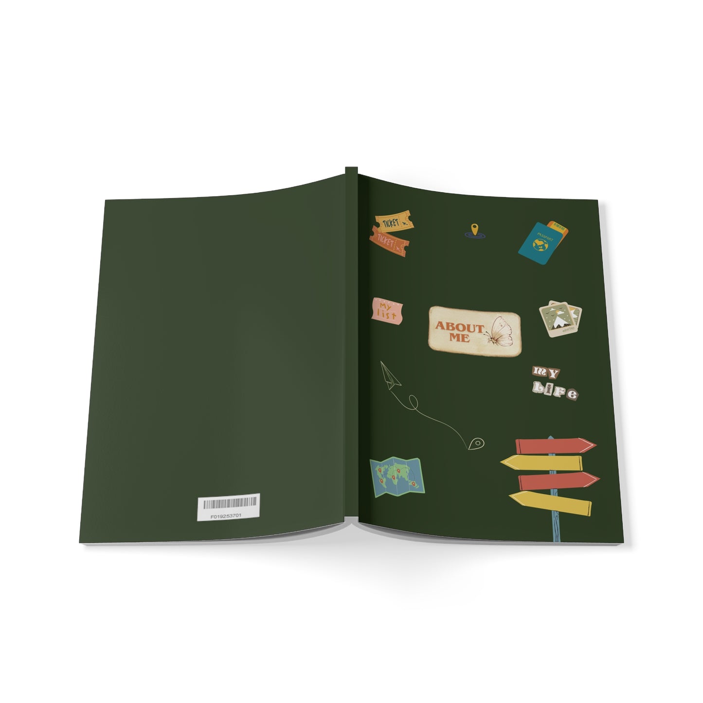 Adventure Journal, Travel Diary, Gift for Writers, About Me Notebook, Personal Organizer, Cute Stationery Essentials