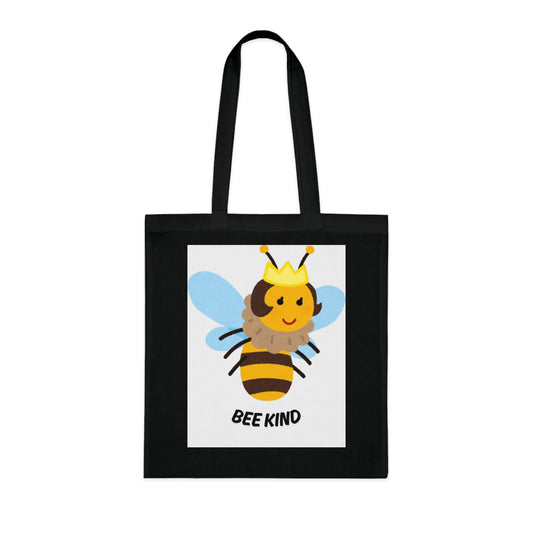 Bee Kind Cotton Tote Bag | Eco-Friendly Shopper, Bee Lover Gift, Reusable Grocery Bag, Cute Teacher Tote, Fun Beach Bag