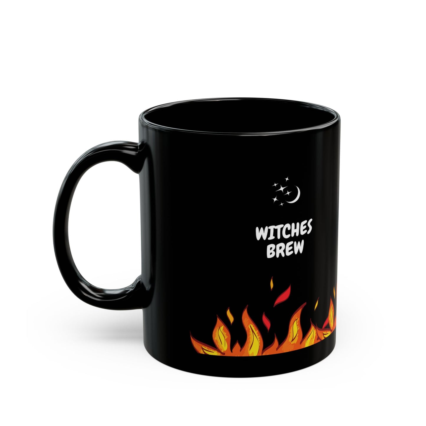 Halloween Witches Brew Mug - Black Ceramic Coffee Cup for Halloween, Witchy Vibes, Magical Gifts, Cozy Sips, Gothic Kitchen Decor