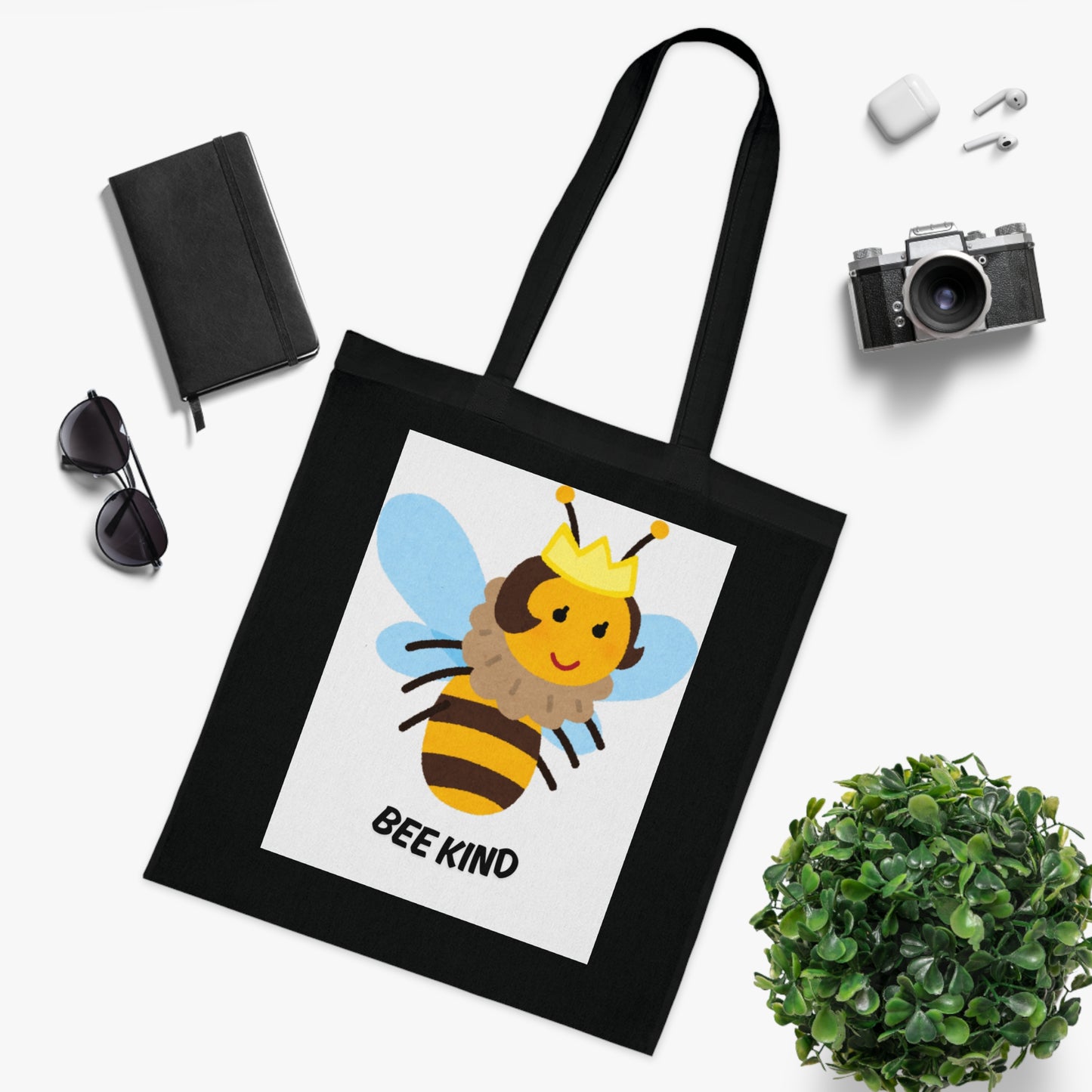 Bee Kind Cotton Tote Bag | Eco-Friendly Shopper, Bee Lover Gift, Reusable Grocery Bag, Cute Teacher Tote, Fun Beach Bag