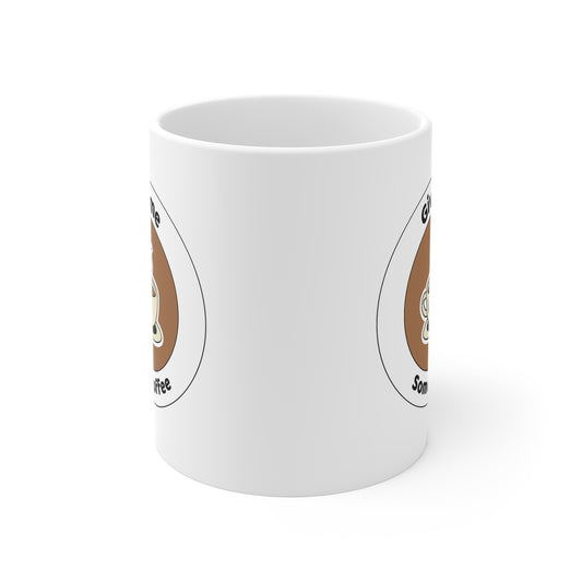 Coffee Lover's 11oz White Mug, Gift for Coffee Enthusiasts, Fun Ceramic Cup, Kitchen Decor, Office Mug, Cute Coffee Lover Gift