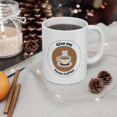Coffee Lover's 11oz White Mug, Gift for Coffee Enthusiasts, Fun Ceramic Cup, Kitchen Decor, Office Mug, Cute Coffee Lover Gift