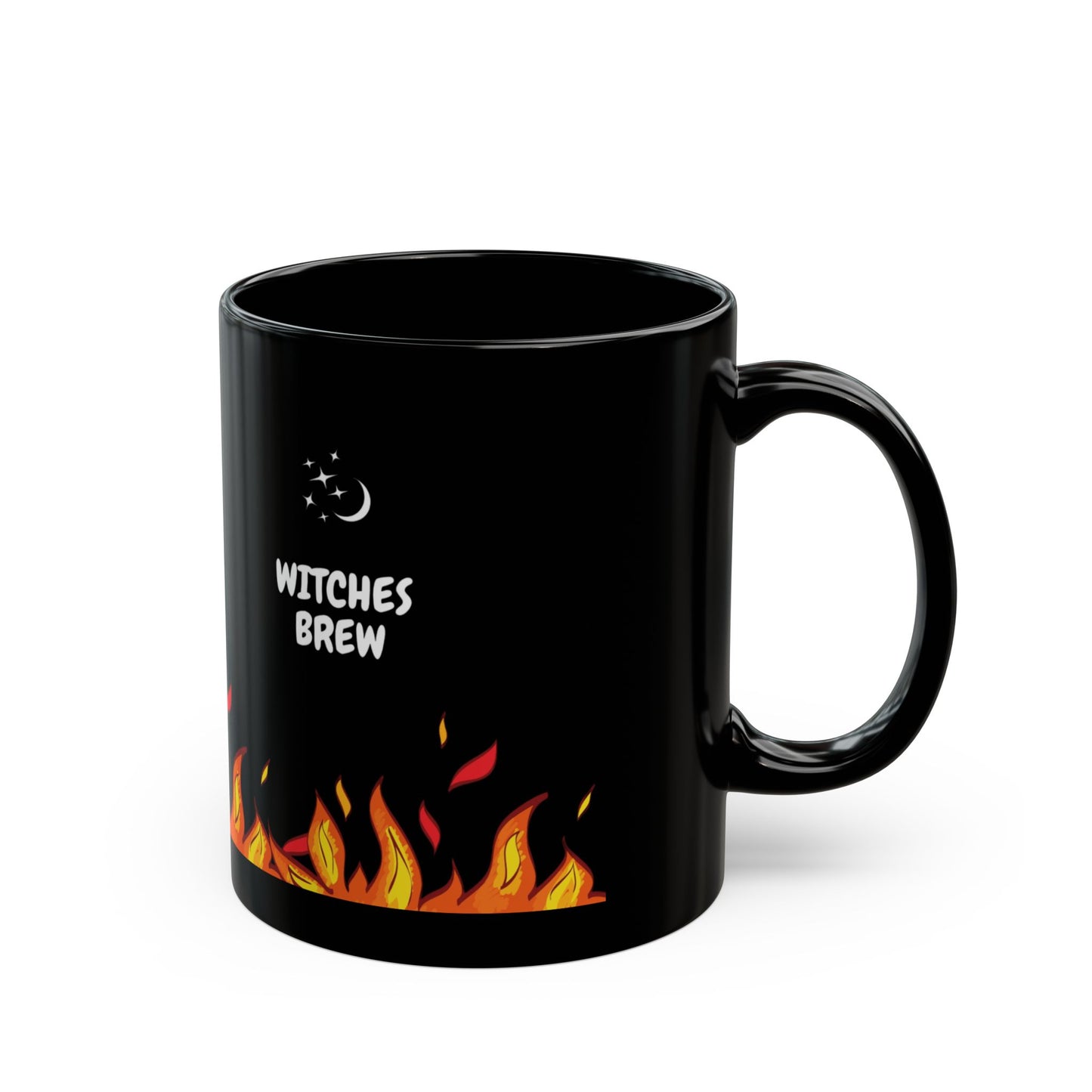 Halloween Witches Brew Mug - Black Ceramic Coffee Cup for Halloween, Witchy Vibes, Magical Gifts, Cozy Sips, Gothic Kitchen Decor