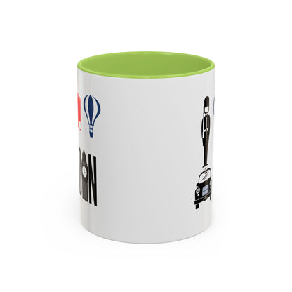 British Charm Accent Coffee Mug, Unique Travel Mug Gift, London Souvenir, Fun Office Coffee Cup, Royal Guard Mug, British Culture Decor
