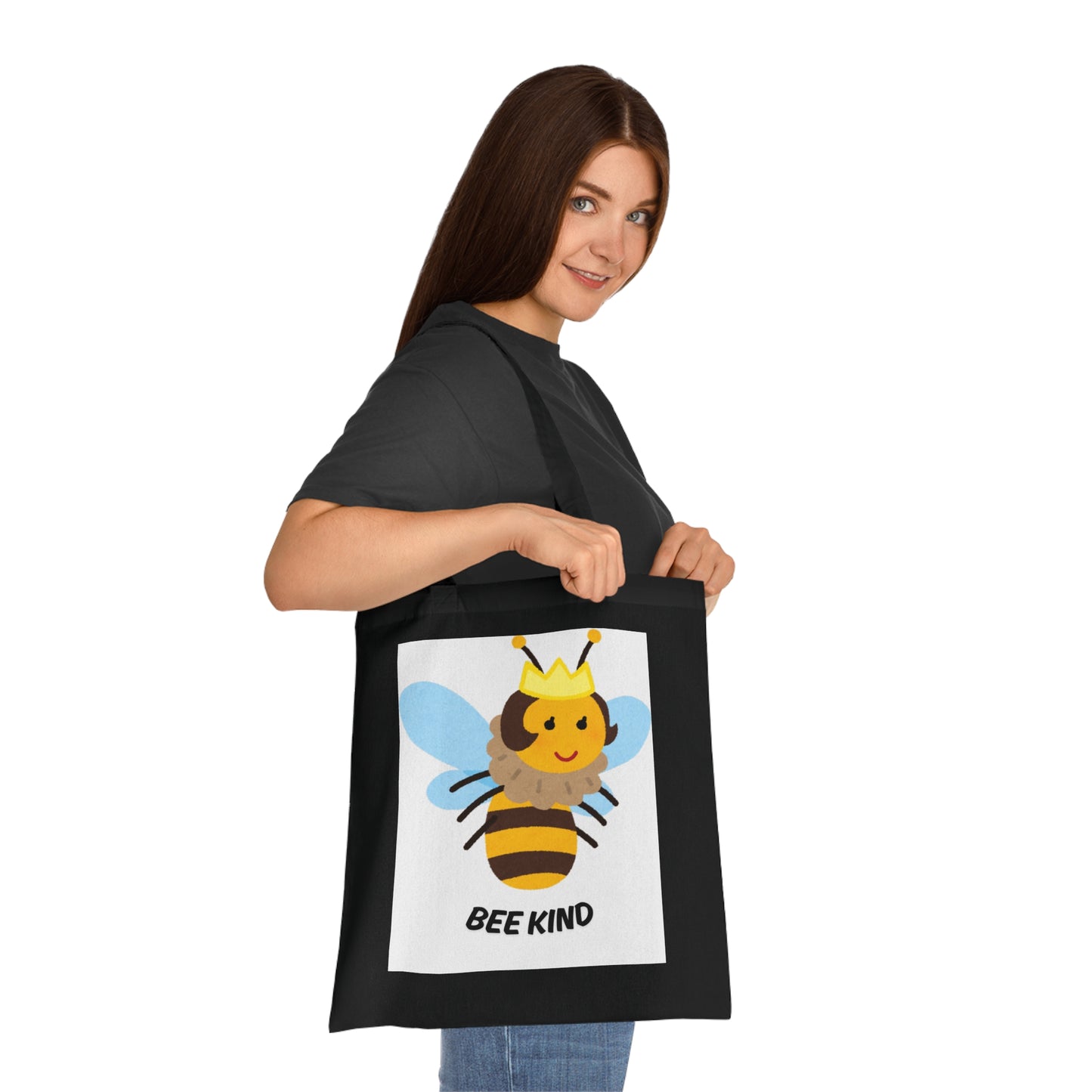 Bee Kind Cotton Tote Bag | Eco-Friendly Shopper, Bee Lover Gift, Reusable Grocery Bag, Cute Teacher Tote, Fun Beach Bag