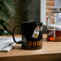 Halloween Ghost Mug, Spooky Ceramic Cup for Coffee Lovers, Boo! Design for October Decor, Fun Gift for Kids & Adults