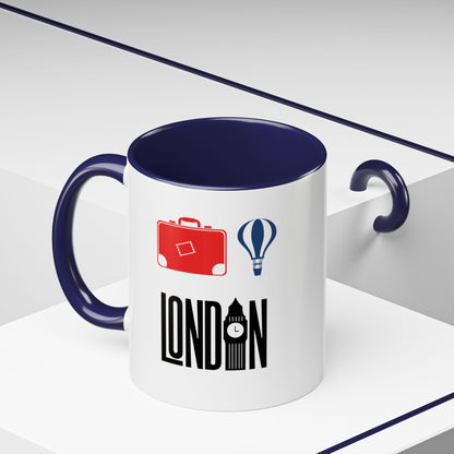 British Charm Accent Coffee Mug, Unique Travel Mug Gift, London Souvenir, Fun Office Coffee Cup, Royal Guard Mug, British Culture Decor