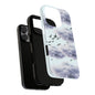 iPhone Tough Cases, Cloudy Sky and Birds Phone Cases, Protective Phone Cover, Nature Lover Gift, Unique Phone Case, iPhone Accessories, Hard