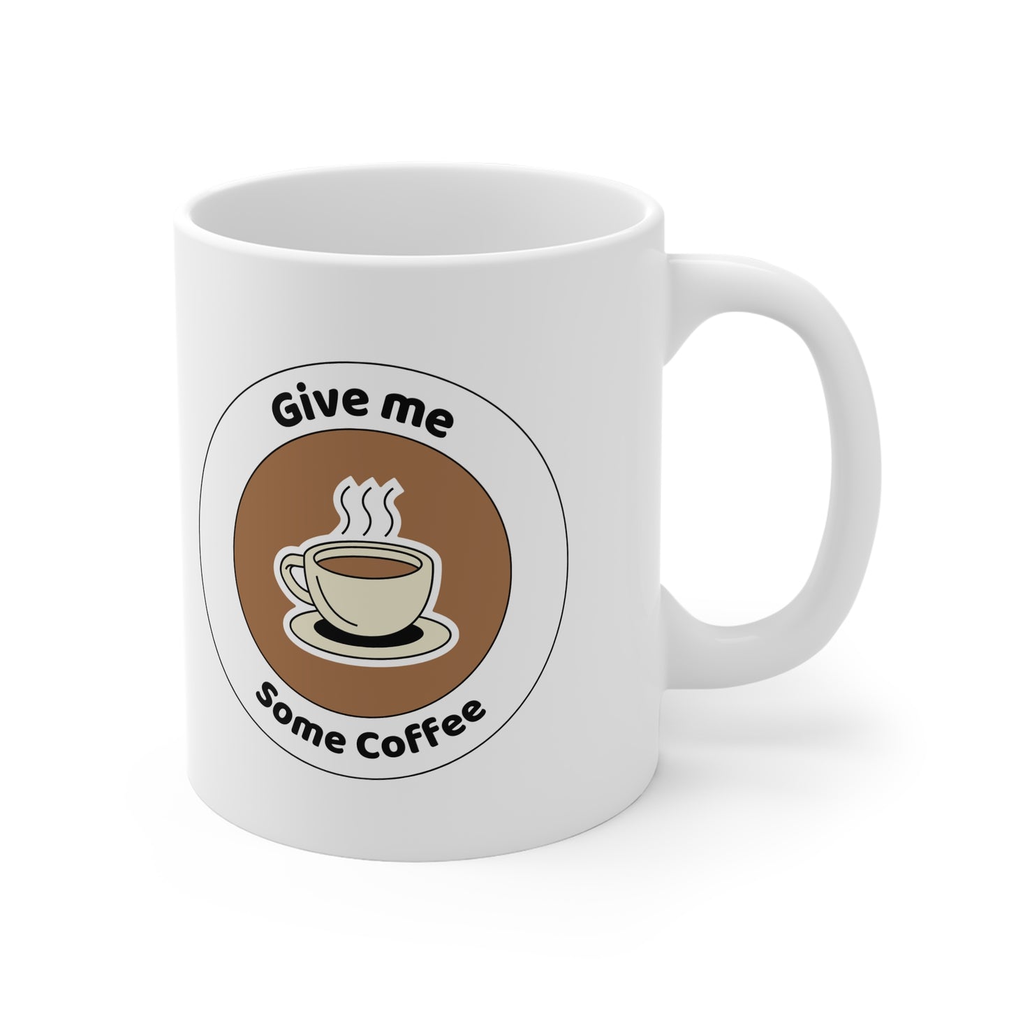 Coffee Lover's 11oz White Mug, Gift for Coffee Enthusiasts, Fun Ceramic Cup, Kitchen Decor, Office Mug, Cute Coffee Lover Gift