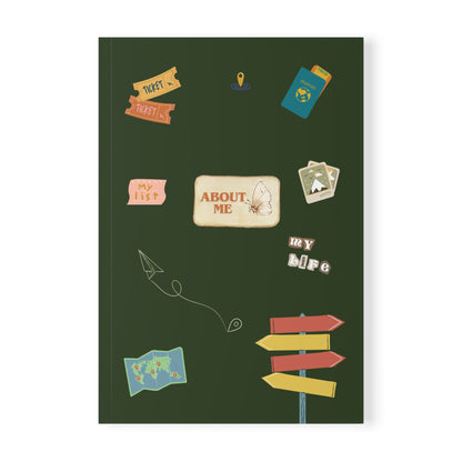 Adventure Journal, Travel Diary, Gift for Writers, About Me Notebook, Personal Organizer, Cute Stationery Essentials