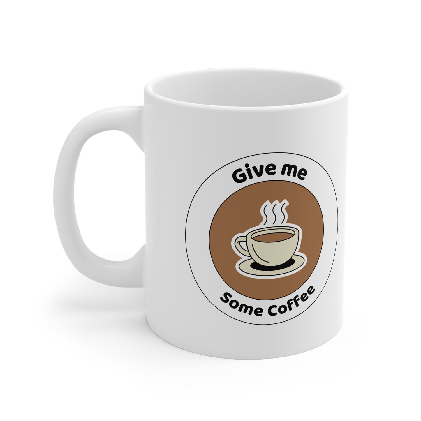 Coffee Lover's 11oz White Mug, Gift for Coffee Enthusiasts, Fun Ceramic Cup, Kitchen Decor, Office Mug, Cute Coffee Lover Gift